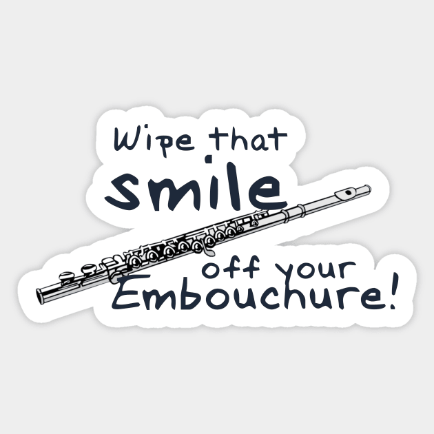 Flute Embouchure Sticker by archiesgirl